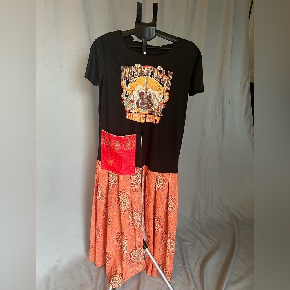 UPSCALE TEE Black and Orange Nashville Music City Dress